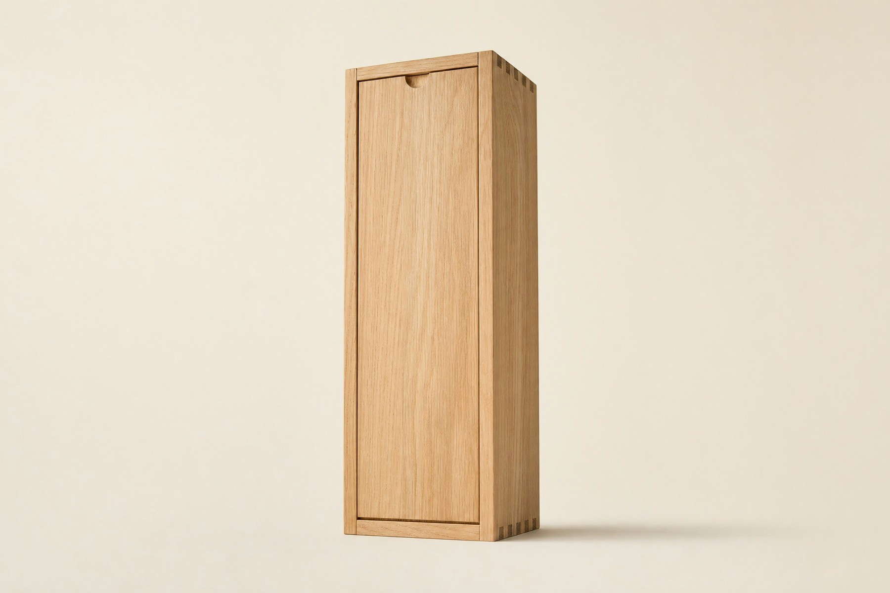 A wooden fine wine case