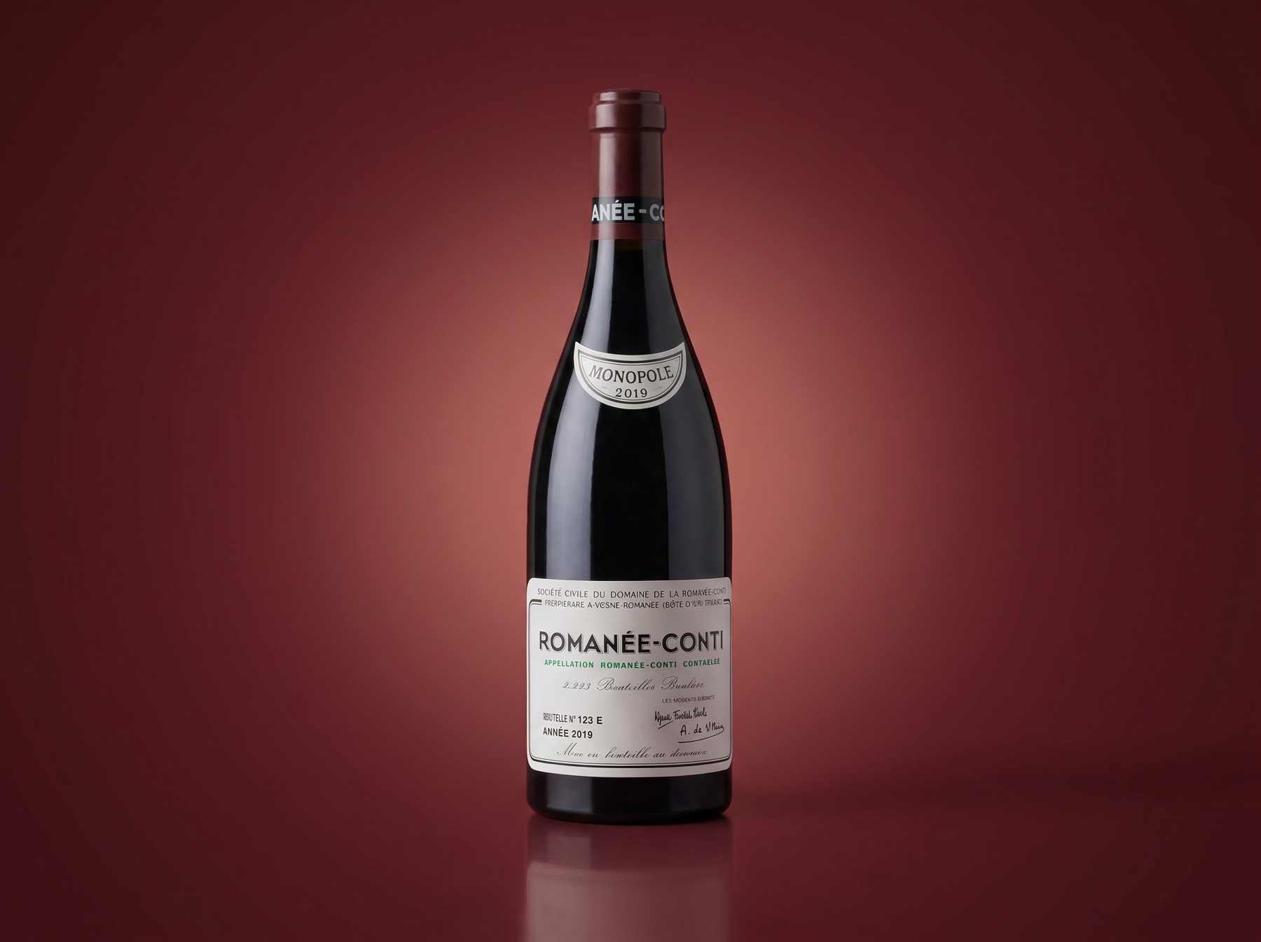 Romanée-Conti - a fine red-wine bottle
