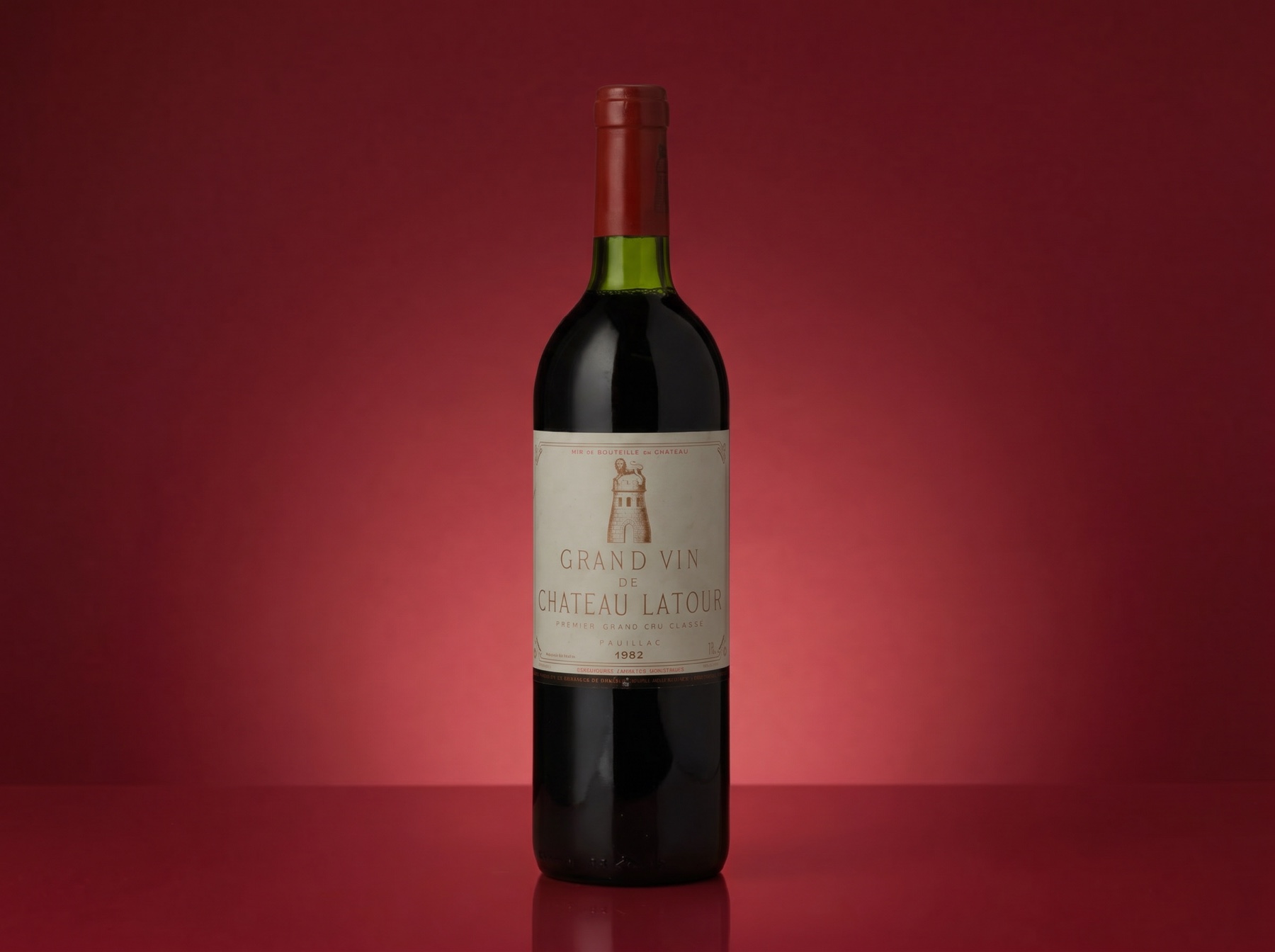 A fine wine bottle